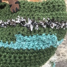 détail crocheter grosse laine